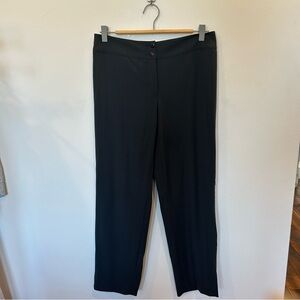 Armani Collezioni Black Straight Leg Pants